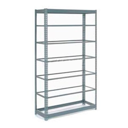 Global Industrial Heavy Duty Shelving 48W x 12D x 96H With 7 Shelves, No Deck, Gray B2296730
